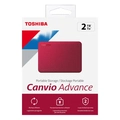 Hd Externo Toshiba 2tb Canvio Advance Vermelh Hdtca20xr3aa i
