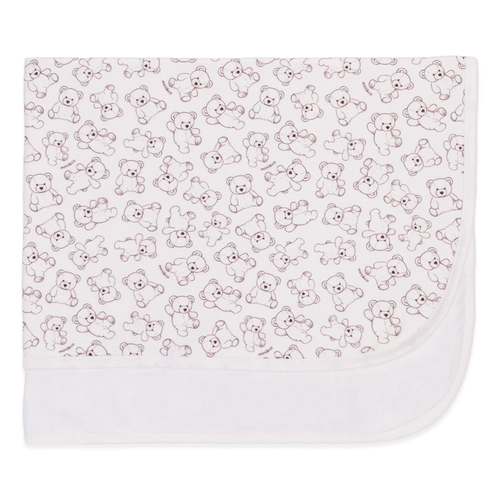 Manta com Forro Avulsa Estampado Unissex - Ursinho Fofo