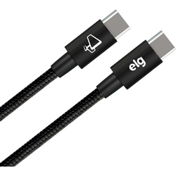 Cabo USB-C Tipo-C Para USB-C Tipo-C ELG 1M Preto - TC60