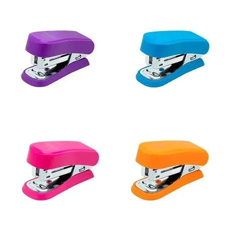 Mini Grampeador Plástico Neon 15 Folhas 26/6 BRW