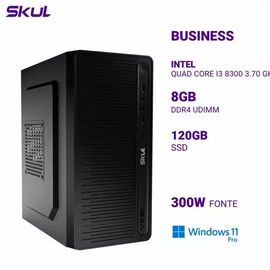 Computador Business B300 Quad Core I3 8300 3.70 Ghz Mem 8gb Ddr4 Ssd 120gb Fonte 300w Pfc Ativo Windows 11 Pro
