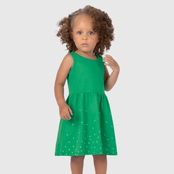 Vestido Regata Malwee Poá Feminino - Verde