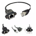 Kit 5 Cabo Exten. Rj45 Macho/fêmea 60cm Blindado Painel Cat5