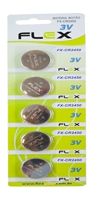 CR2450 Flex - 3V Lithium cartela c/5un.