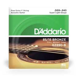 ENCORDOAMENTO DE AÇO PARA VIOLÃO - EZ890-B 009.045 - DADDARIO