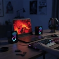 Caixa Som Para Pc Notebook Rgb Com Fio Usb P2 Acs4506 - Aitek