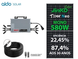 Gerador De Energia Solar Nep Micro Inversor Metalica 55cm Nep Microinversor Gf 4,64kwp Jinko Tiger Neo Mono 580w Nep 2kw 2mppt Mono