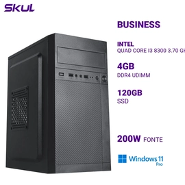 Computador B300 Quad Core I3 8300 3.70 Ghz Memória 4gb Ddr4 Ssd 120gb Fonte 200w Windows 11 Pro