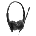 Headset Dell Wh125 Preto Com Fio e Microfone - 520-bblm