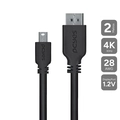 Cabo Mini Displayport Macho para Displayport Macho V.1.2 28awg Puro Cobre 2 Metros - Pmddpm-2
