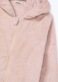 Conjunto em Fleece Peluciado com Orelhinhas no Capuz Rosa Hering - Feminino