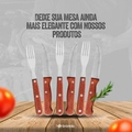 Conjunto Talheres de 12 Peças de Facas e Garfos de Madeira