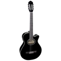 Violao Eletrico Nylon Mini Jumbo C/ Cutaway Gsf-1dceq  Preto Giannini