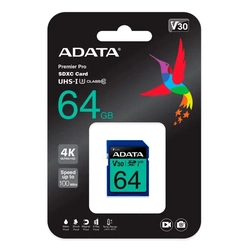 Cartão De Memória Adata 64gb - Asdx64gui3v30sri