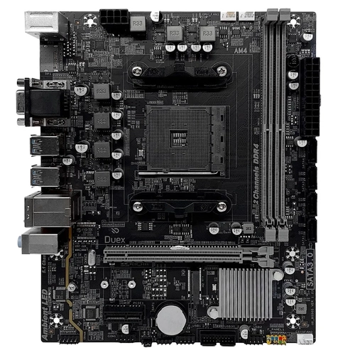 Placa Mãe Duex DXMBA520G, Chipset A520, AMD AM4, mATX, DDR4, Preta - DXMBA520G