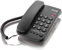 Telefone Com Fio - Chave de Bloqueio - Indicação Luminosa de Chamada - Tcf 2000 Preto