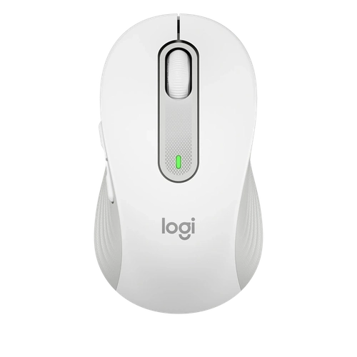 Mouse Óptico Logitech M650 Signature, Sem fio, USB, Bluetooth, Branco - 910-006252