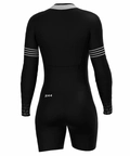 Macaquinho de Ciclismo Feminino Malva Negra
