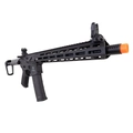 Rifle de Airsoft AEG M4 PDW Punisher 3 Silence - AEG Preta Gatinho Eletrônico (Poseidon)