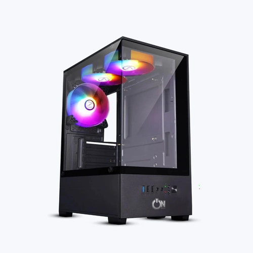 Gabinete Gamer ON Gaming ON-ARM-X3, Micro Atx, Lateral de Vidro Temperado, 3x Fans, Preto - ARMX30000951