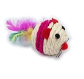 Brinquedo Mini Rato em Sisal para Gatos
