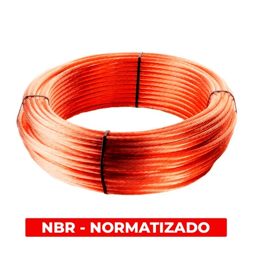 BOBINA  100 METROS CABO COBRE NU CLASSE 2 NBR 7 FIOS 50MM