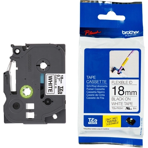 Fita Brother Preto/branco Para Rotuladores Tzefx241