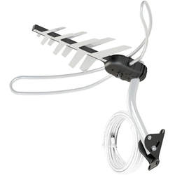 Antena Tv Digital Externa  4 Em 1 Vhf/uhf/fm/hdtv Dtv-3000, Completa, Com Mastro e Cabos 15 Metros