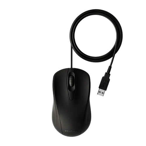 Mouse Intelbras Mci10 Com Fio Preto