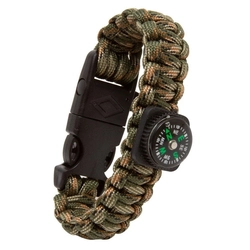 Pulseira Paracord (Pederneira Apito Bússola)