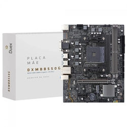 Placa Mãe Duex DXMBB550G, Chipset B550, AMD AM4, mATX, DDR4, Preto - DXMBB550G