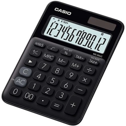 Calculadora de Mesa Casio 12 Dígitos Com Cálculo de Horas Preta - Ms-20uc-bk-n-dc