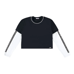 Blusa Manga Longa Malhão e Cotton Nina Go - Feminina