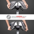 Cadeira Mocho Ergonômico Exclusiva 360° Graus Com Apoio e Suporte Cinza