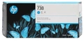 Cartucho De Tinta Hp 738 Ciano Pluk 300ml - 676m6a