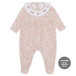 Macacão Manga Longa com Gola Babado Suedine Feminino – Bosque