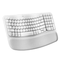 Teclado Logitech Wave Keys Branco Padrão Us - 920-012282