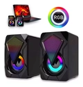 Caixa Som Para Pc Notebook Rgb Com Fio Usb P2 Acs4506 - Aitek