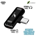 Adaptador Type-c P/ 2 Saídas Type-c - Xc-adp-30 - Preto