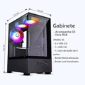 PC Gamer ITX Arena  Ryzen 5 5500, RTX 5060 Ti, 16GB RAM, SSD M.2 NVMe 512GB, Gabinete Gamer RGB