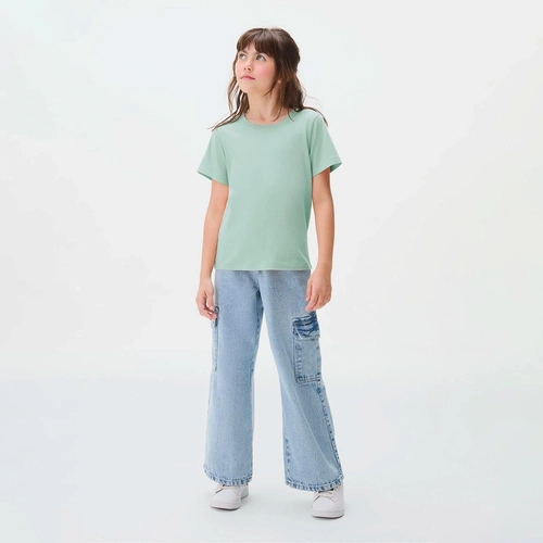 Camiseta Manga Curta Hering Feminina - Verde