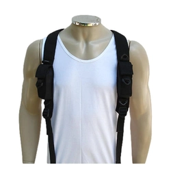 Suspensório com Bolsos MB - Preto