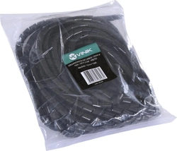 Organizador de cabos espiral preto com 12mm de diâmetro 10 metros ocp1210p 1 unidade