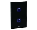 Interruptor Touch Inteligente 2 Botoes Wi-fi 10a + Rf Com Placa 4x2 Weg Home Pret.