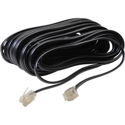 Cabo Extensor Para Telefone Rj11 4 Vias 10m Preto Storm - Pct / 10