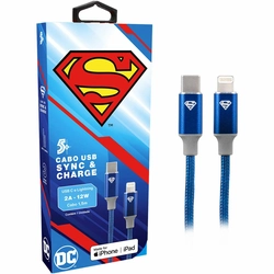 Cabo Usb-c Para Lightning 1,5m 5+ - Superman