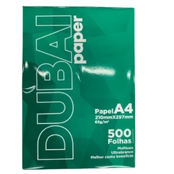 Papel A4 Dubai 63g Branco C/ 500 Folhas