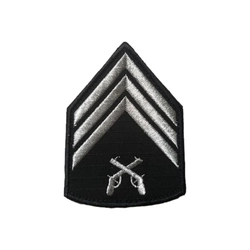 Divisa Bordada Preta - Polícia Militar (Par)