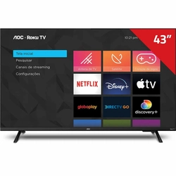 Tv 43  Aoc Led Smart Roku Wifi Full Hd Usb Hdmi - 43s5135/78g