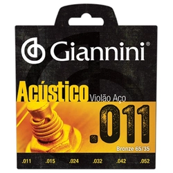 Corda Para Violao Giannini Gespw Bronze Acustica 65/35 0,011